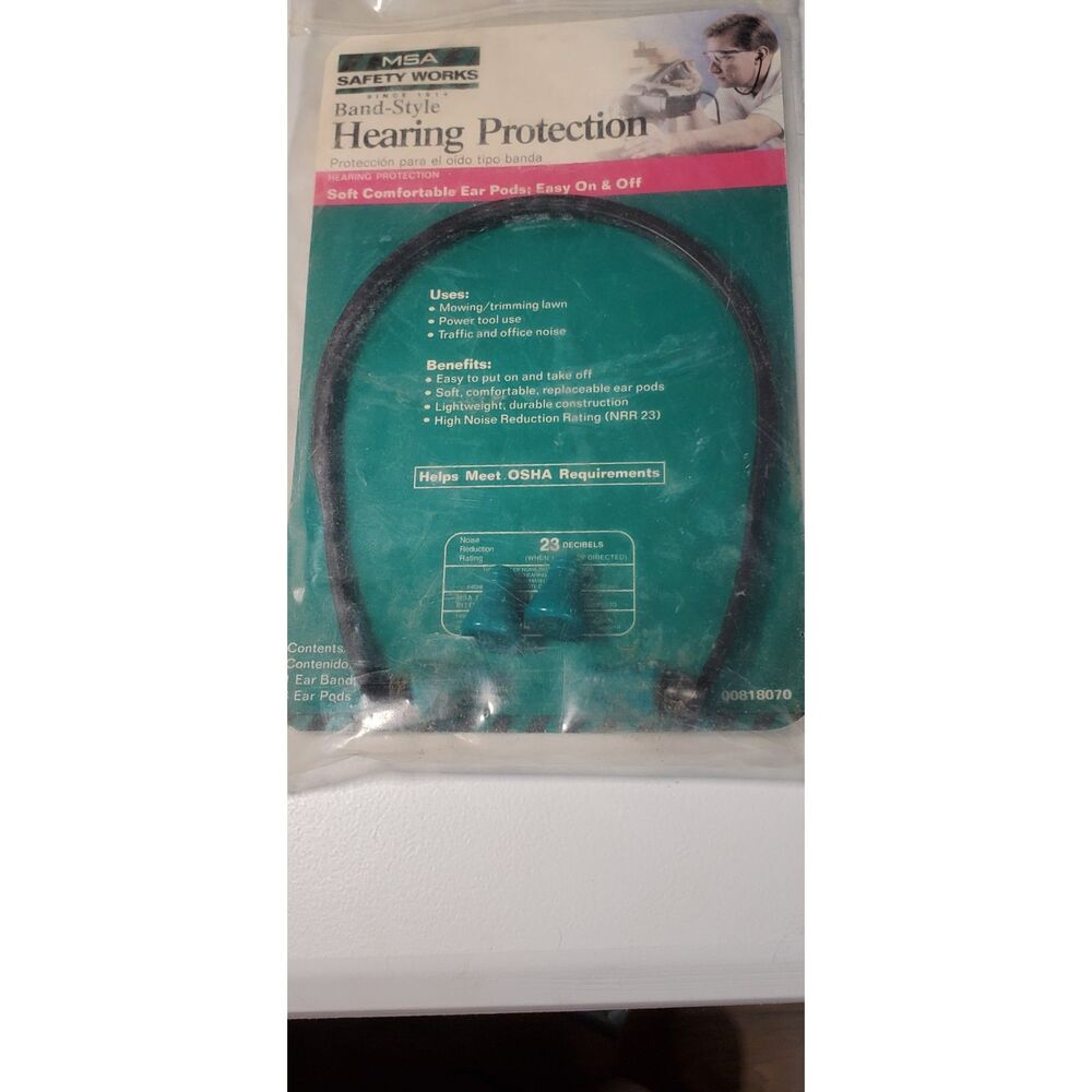MSA Band-Style Safety Works Hearing Protection~Vintage~